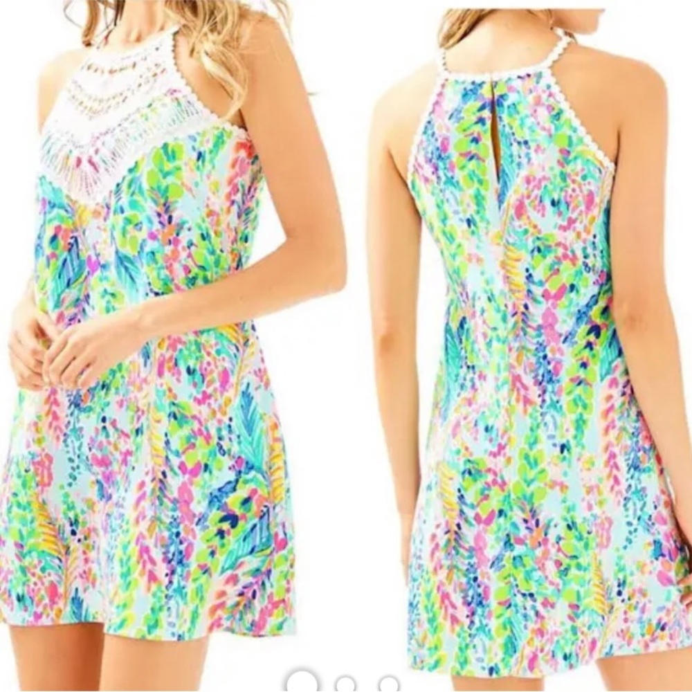 EUC Lily Pulitzer swing dress in Catch the Wave. Beautiful sought after print